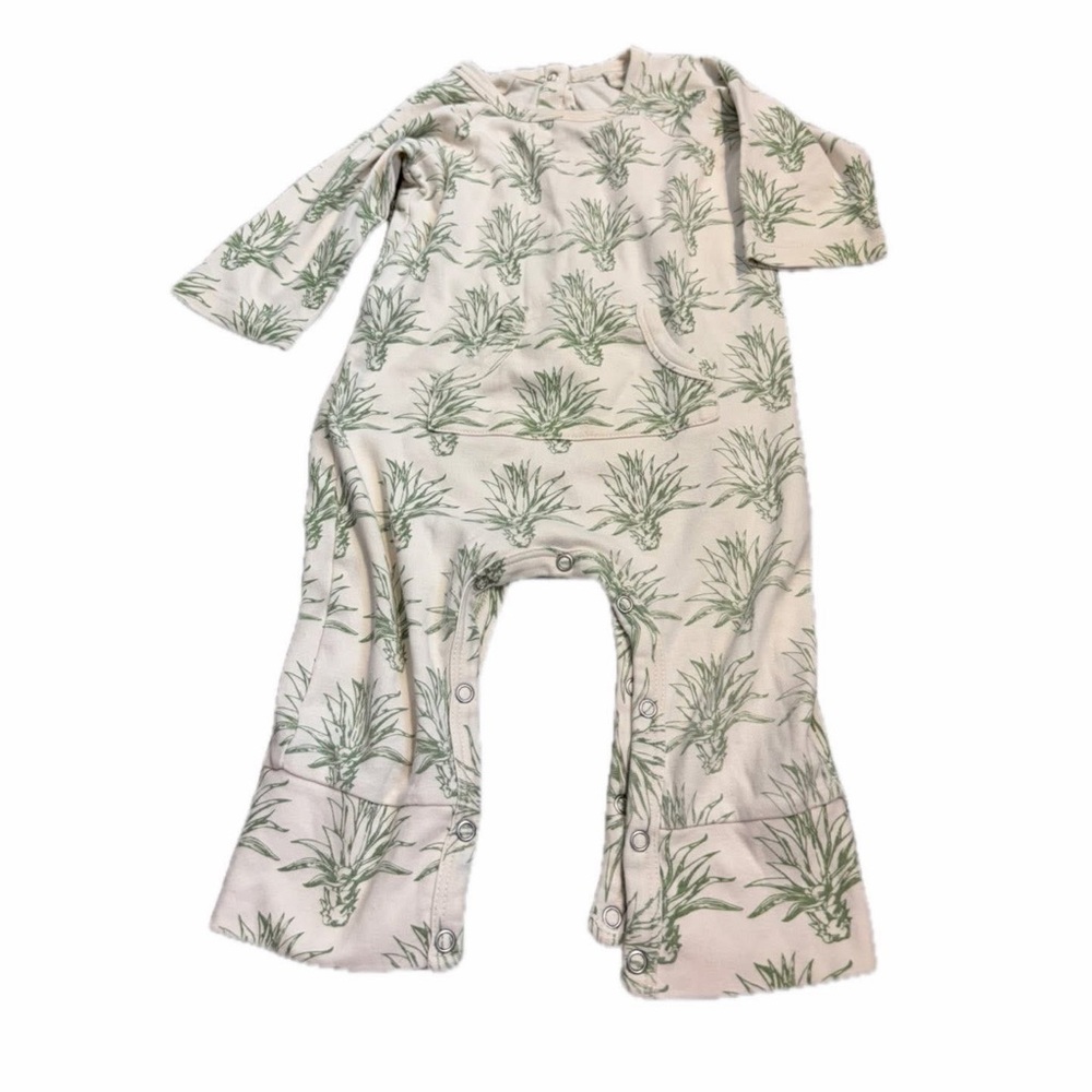 Kate Quinn 2t boys plant romper organic cotton